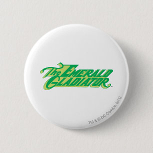 De Emerald Gladiator Ronde Button 5,7 Cm