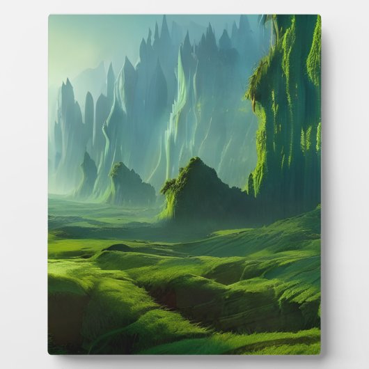 De Emerald Valley Fantasy Art Tabletop Fotoplaat (Voorkant)