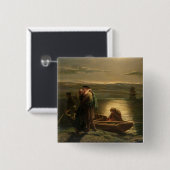 De Emigrant, 1858 Vierkante Button 5,1 Cm (Voorkant /achterkant)