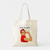 De empowerment en het slaan van de bewerkbare teks tote bag (Achterkant)