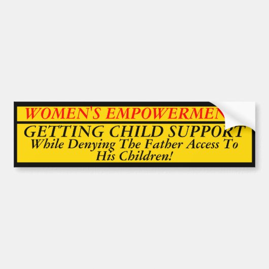De empowerment van vrouwen! bumpersticker (Voorkant)