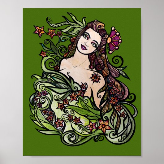 De Empress Tarot Goddess Poster (Voorkant)