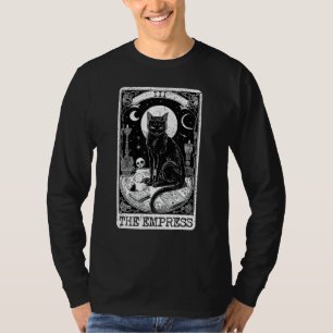 De Empress Tarot Kaart Black Cat  Major Arc T-shirt