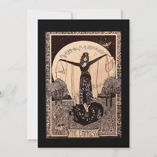 De Empress Tarot-kaart Feestdagenkaart (Voorkant)