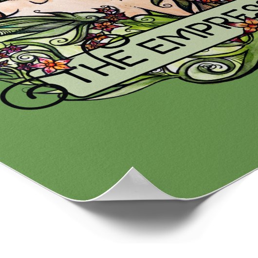 De Empress Tarot-kaart Poster (Hoek)