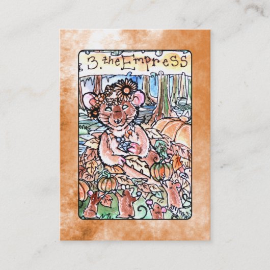 De Empress Tarot-kaart Visitekaartje (Voorkant)