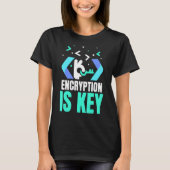 De encryptie is de zeer belangrijke Codering Gezeg T-shirt (Voorkant)