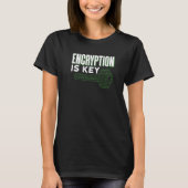 De encryptie is de Zeer belangrijke Programmer Co. T-shirt (Voorkant)