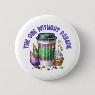 De ene zonder parade ronde button 5,7 cm