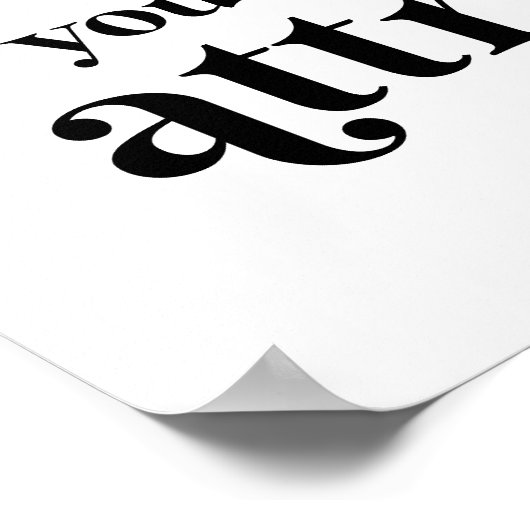 De energie die u wilt aantrekken poster (Hoek)