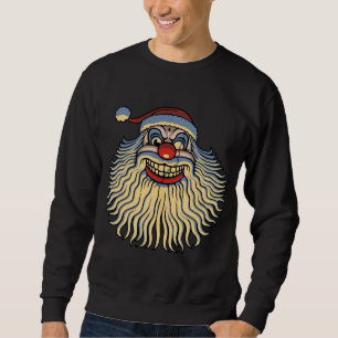De enge Clown van de Kerstman Trui