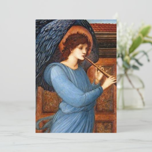 De engel door Sir Edward Burne-Jones Kaart (Staand voorkant)