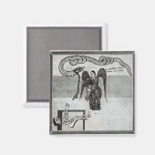 De engel houdt de sleutels van de hel vast magneet (Voorkant / Achterkant)