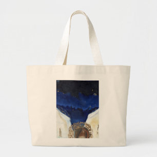 De engel kreeg zijn vleugels 2014 grote tote bag