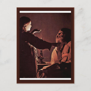 De engel lijkt op sint-Joseph in een droom Briefkaart