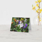 De Engel Notecards van de tuin Kaart (Gele Bloem)