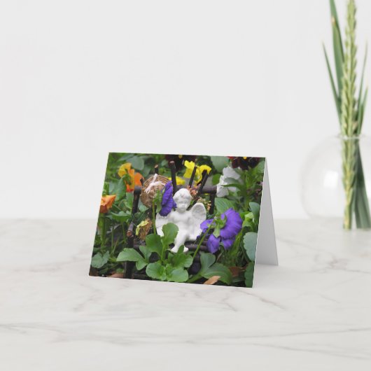 De Engel Notecards van de tuin Kaart (Voorkant)