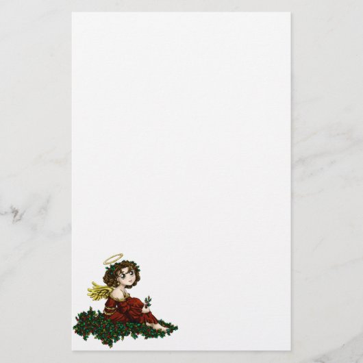 De Engel van de hulst Briefpapier (Voorkant)