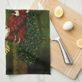 De Engel van de hulst Theedoek (Quarter Fold)