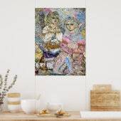 De engel van de lichtflits. poster (Keuken)