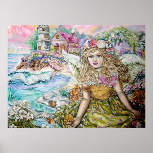 De engel van de parelschelpdieren. poster (Voorkant)