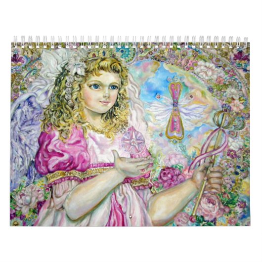 De engel van de roos kwarts klok. kalender (Hoes)