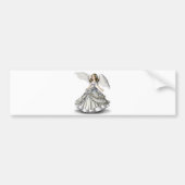De Engel van de sneeuw Bumpersticker (Voorkant)