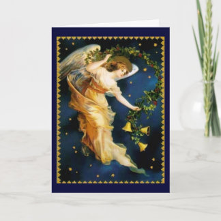 De Engel van de Sterrennacht - Kerstmis Feestdagen Kaart