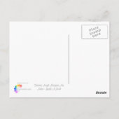 De Engel van harten Briefkaart (Achterkant)