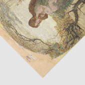 De engel van het leven van Giovanni Segantini Tissuepapier (Detail)