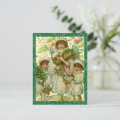 De Engel van Kerstmis Feestdagenkaart (Staand voorkant)