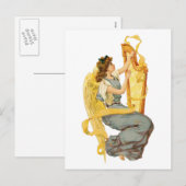 De Engel van Kerstmis van Ierland Feestdagenkaart (Voorkant / Achterkant)