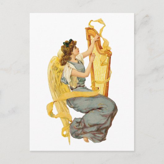 De Engel van Kerstmis van Ierland Feestdagenkaart (Voorkant)