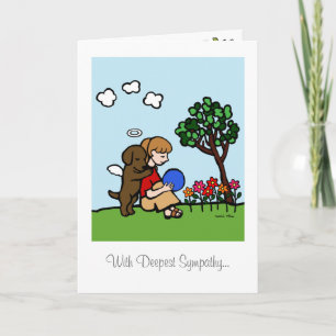 De Engel van Labrador van de chocolade met Liefde Kaart