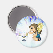 De Engel van Menorah Magneet (Voorkant / Achterkant)