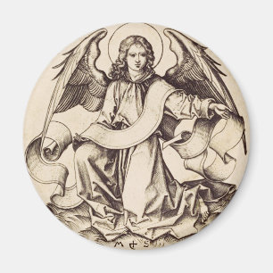 De engel van Sint-Mattheus - Fijn Kunstsymbool Magneet