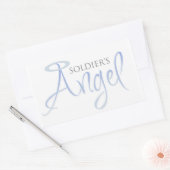 De engel van Soldier Rechthoekige Sticker (Envelop)