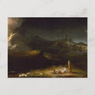 De engel verschijnt aan de herders, Thomas Cole Briefkaart
