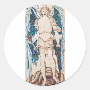 De engelen van de hiërarchie ronde sticker