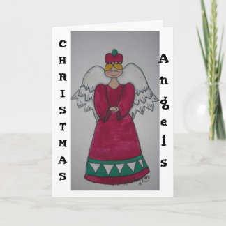 De Engelen van Kerstmis Feestdagen Kaart