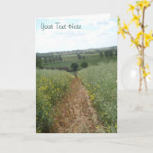 De Engelse landelijke kaart van de de fotokunst (Gele Bloem)