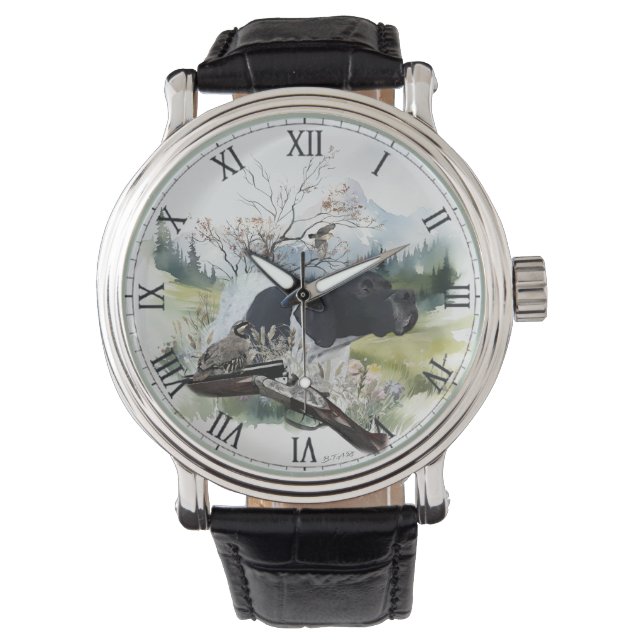 De Engelse Pointer Horloge (Voorkant)