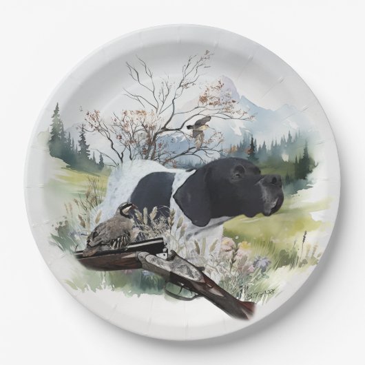 De Engelse Pointer Papieren Bordje (Voorkant)