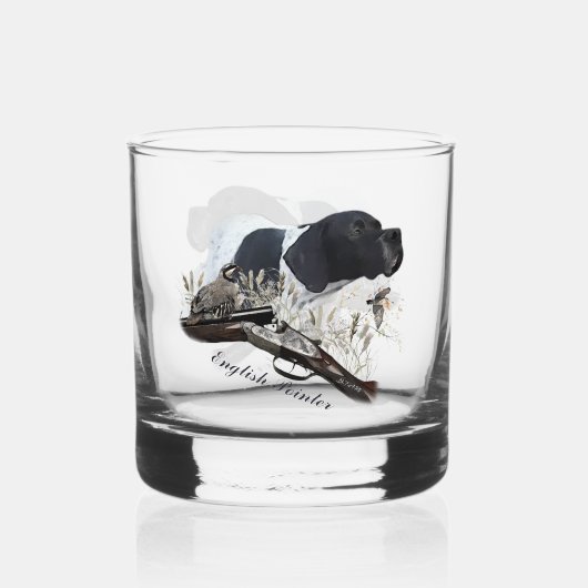 De Engelse Pointer Whisky Glas (Achterkant)