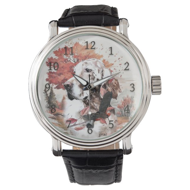 De Engelse Setter, Passion Hunting Horloge (Voorkant)