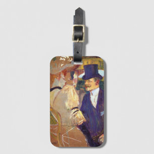 De Engelsman door Toulouse Lautrec, Vintage Kunst Bagagelabel