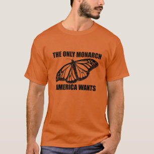 De enige Amerikaanse monarch wil een Oranje T-shir T-shirt