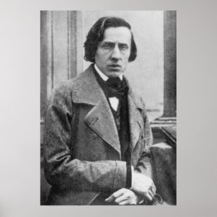 De enige bekende foto van Frederic Chopin Poster