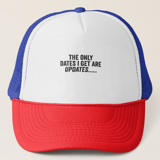 De enige data die ik krijg zijn updates Funny Code Trucker Pet (Voorkant)