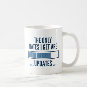 De enige data die ik krijg zijn updates koffiemok